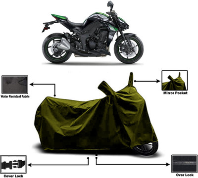Amexride Two Wheeler Cover for Kawasaki(Z1000 BS6, Green)