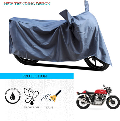 ANTHUB Waterproof Two Wheeler Cover for Royal Enfield(Continental GT, Grey)