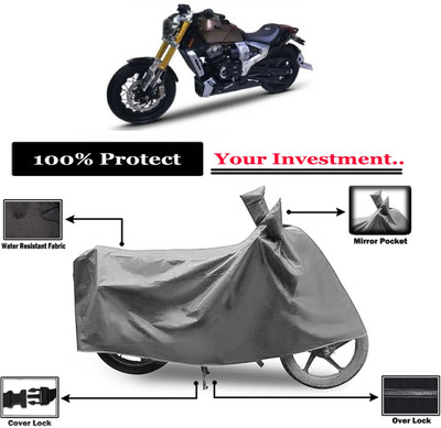 Amexride Two Wheeler Cover for TVS(Zeppelin, Grey)