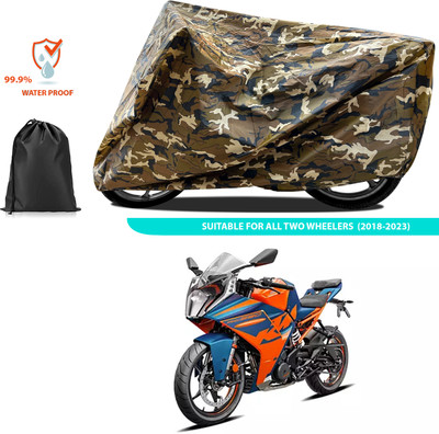 GOSHIV-car and bike accessories Waterproof Two Wheeler Cover for KTM(RC 390 BS6, Yellow)