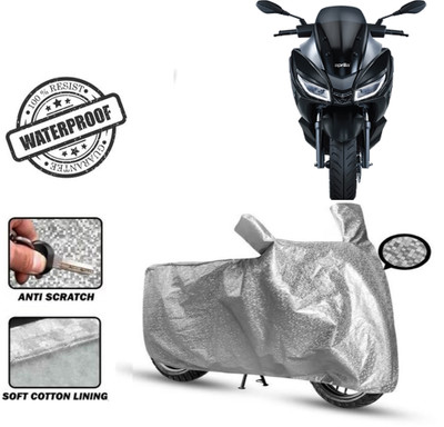 Autoinnovation Waterproof Two Wheeler Cover for Aprilia(Silver)