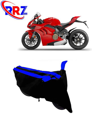RRZ Waterproof Two Wheeler Cover for Ducati(Panigale, Black, Blue)