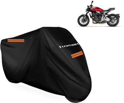 Horseyaart Waterproof Two Wheeler Cover for Honda(CB 1000R, Black)