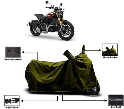 Amexride Two Wheeler Cover for Indian(FTR 1200, Green)