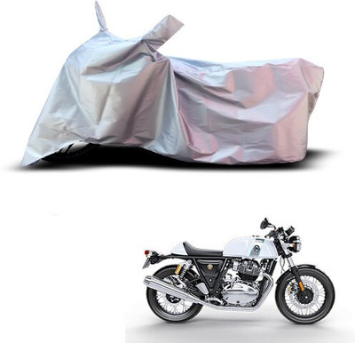 Varnwal E Commerce Waterproof Two Wheeler Cover for Royal Enfield(Classic Chrome, Silver)