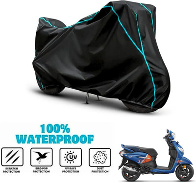 ANTHUB Waterproof Two Wheeler Cover for Hero(Pleasure+ 110, Black)