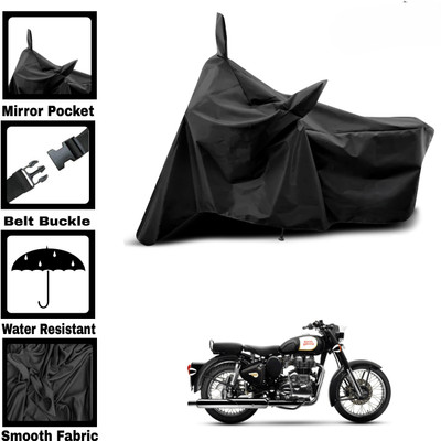DeepShakshi AUTOMOTIVE Two Wheeler Cover for Royal Enfield(Street Scrambler, Black)