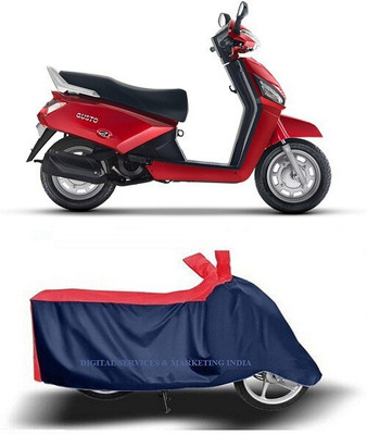 DeepShakshi AUTOMOTIVE Waterproof Two Wheeler Cover for Mahindra(Gusto, Blue)