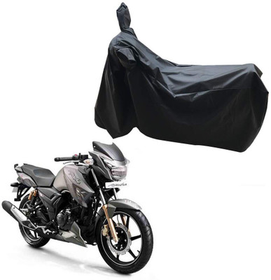 KEDIT Two Wheeler Cover for TVS(Apache RTR 160, Black)