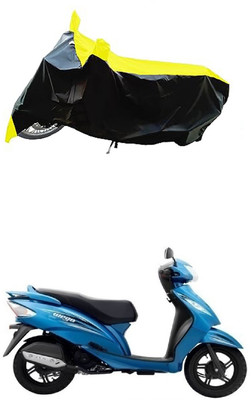 VESMEI Two Wheeler Cover for TVS(Wego, Yellow)