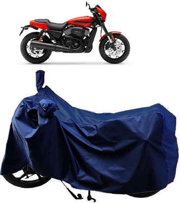 MMSSTAR Waterproof Two Wheeler Cover for Harley Davidson(Street Rod, Blue)
