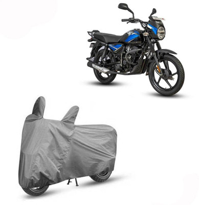 DeepShakshi AUTOMOTIVE Waterproof Two Wheeler Cover for Bajaj(CT110, Grey)