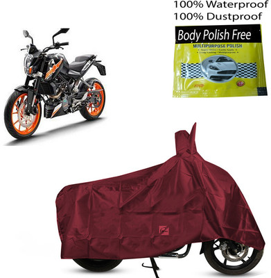 EGAL Waterproof Two Wheeler Cover for KTM(BS6, Maroon)
