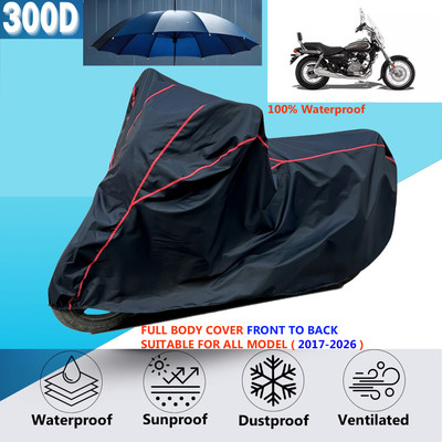 OliverX Waterproof Two Wheeler Cover for Bajaj(Avenger 220 Cruise, Black)