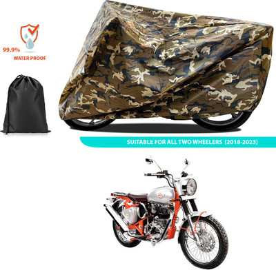 CODOKI Waterproof Two Wheeler Cover for Royal Enfield(Bullet Trials 350, Yellow)