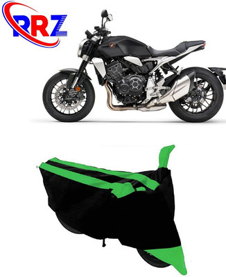 RRZ Waterproof Two Wheeler Cover for Honda(CB1000R, Black, Green)