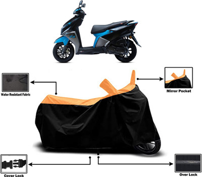 Amexride Two Wheeler Cover for TVS(Ntorq 125, Orange)