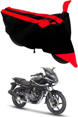 Mdstar Waterproof Two Wheeler Cover for Bajaj(Pulsar 220, Red, Black)