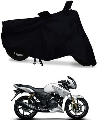 MMSSTAR Waterproof Two Wheeler Cover for TVS(Apache RTR 180, Black)