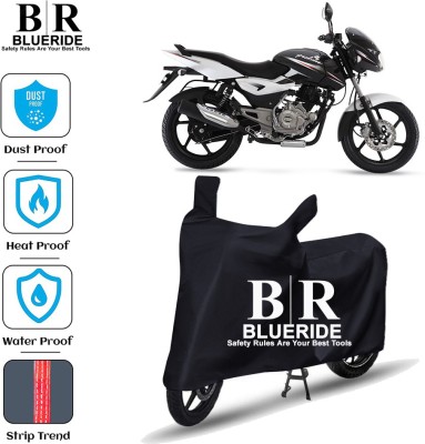 BLUERIDE Two Wheeler Cover for Bajaj(Pulsar 150, Black)