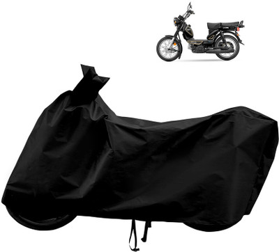 Horseyaart Waterproof Two Wheeler Cover for TVS(Heavy Duty BS6, Black)