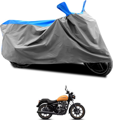 CODOKI Waterproof Two Wheeler Cover for Royal Enfield(Thunderbird 350, Grey, Blue)