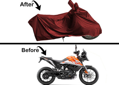 Archistylo Waterproof Two Wheeler Cover for KTM(390 Adventure BS6, Maroon)