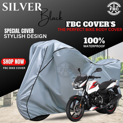 FBC Waterproof Two Wheeler Cover for Bajaj(Pulsar, Silver)