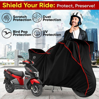 AutoGalaxy Waterproof Two Wheeler Cover for TVS(Ntorq 125, Black)