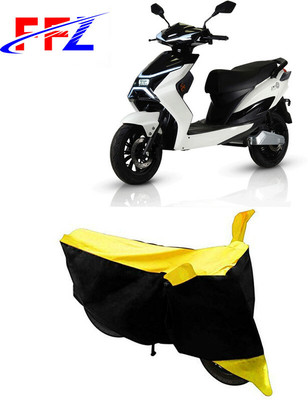 FFZ Waterproof Two Wheeler Cover for Evolet(Derby, Black, Yellow)