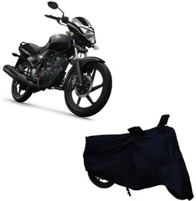 RAAMKM Waterproof Two Wheeler Cover for Hero, Honda, Royal Enfield, TVS(CBF, Black)