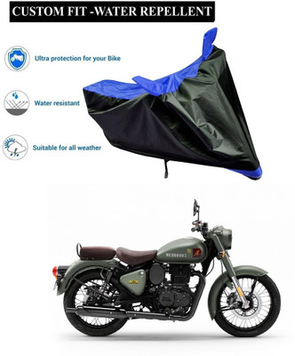 CODOKI Waterproof Two Wheeler Cover for Royal Enfield(Classic 350 Signals, Blue)