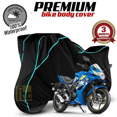 FBC Waterproof Two Wheeler Cover for Suzuki(Gixxer SF, Green)