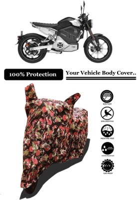 Amexride Two Wheeler Cover for Revolt(RV Cafe Racer BS6, Multicolor)