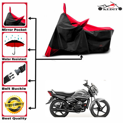 AASHTIK MART Two Wheeler Cover for Hero(Splendor NXG, Red, Black)
