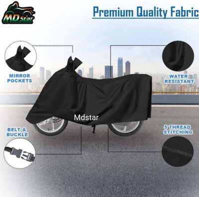 MWB Waterproof Two Wheeler Cover for Honda(CB Shine, Black)