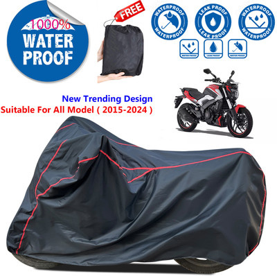 AutoGalaxy Waterproof Two Wheeler Cover for Bajaj(Dominar 250, Black)