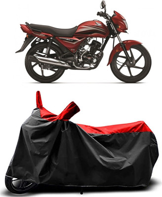 KEDIT Two Wheeler Cover for Honda(Dream Yuga, Red, Black)