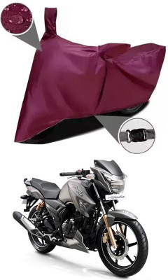 AASHTIK MART Two Wheeler Cover for TVS(Apache RTR 180, Maroon)