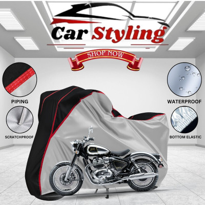 Car Styling Waterproof Two Wheeler Cover for Royal Enfield(650GT BS6, Multicolor)