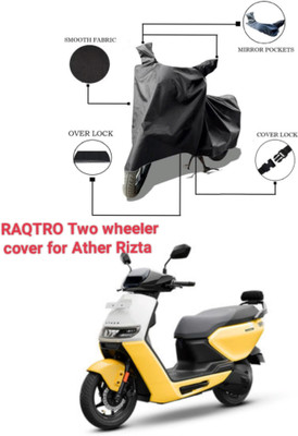 MMSSTAR Waterproof Two Wheeler Cover for Ather(Electric Scooter, Black)