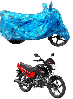HYBRIDS COLLECTION Two Wheeler Cover for Hero(Glamour FI, Blue)