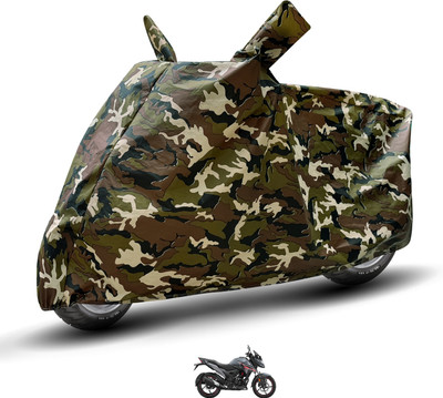 Auto Hub Waterproof Two Wheeler Cover for Honda(X-Blade, Brown)