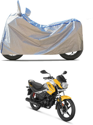 CODOKI Waterproof Two Wheeler Cover for Hero(Passion, Silver)