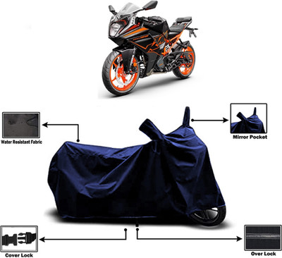 Amexride Two Wheeler Cover for KTM(RC125 BS6, Blue)
