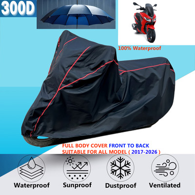 OliverX Waterproof Two Wheeler Cover for Aprilia(Black)