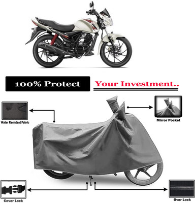 Amexride Two Wheeler Cover for Suzuki(Sling Shot Plus, Grey)