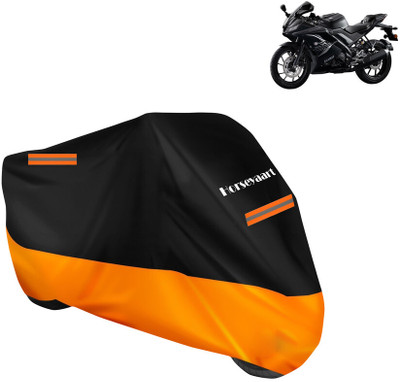 Horseyaart Waterproof Two Wheeler Cover for Yamaha(YZF-R15 V2 BS6, Orange)