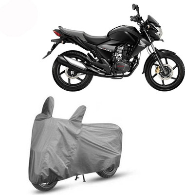 DeepShakshi AUTOMOTIVE Waterproof Two Wheeler Cover for Honda(CBF150, Grey)