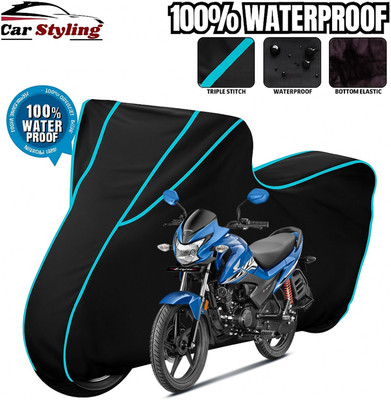 Car Styling Waterproof Two Wheeler Cover for Honda(Livo, Black, Blue)
